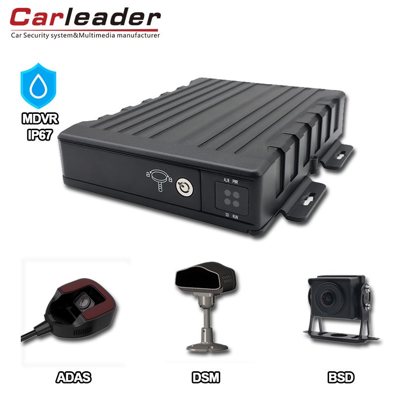 Carleader IP67 방수 AI 4CH SD 모바일 DVR : 고급 차량 모니터링 솔루션