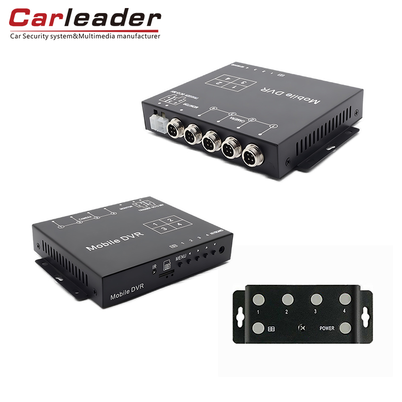 Carleader 4CH AHD 1080P 미니 모바일 DVR 지원 TF 카드 저장