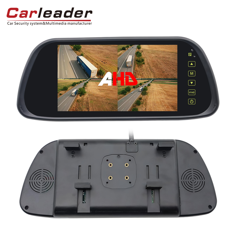 Carleader 2 in 1 설치 7 인치 쿼드 AHD 백미러 모니터로 차량의 비전 업그레이드