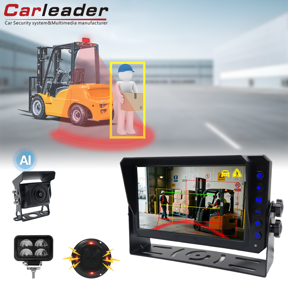 지게차용 U자형 경고등을 갖춘 Carleader AI 감지 모니터링 시스템 지게차용 U자형 경고등을 갖춘 Carleader AI 감지 모니터링 시스템