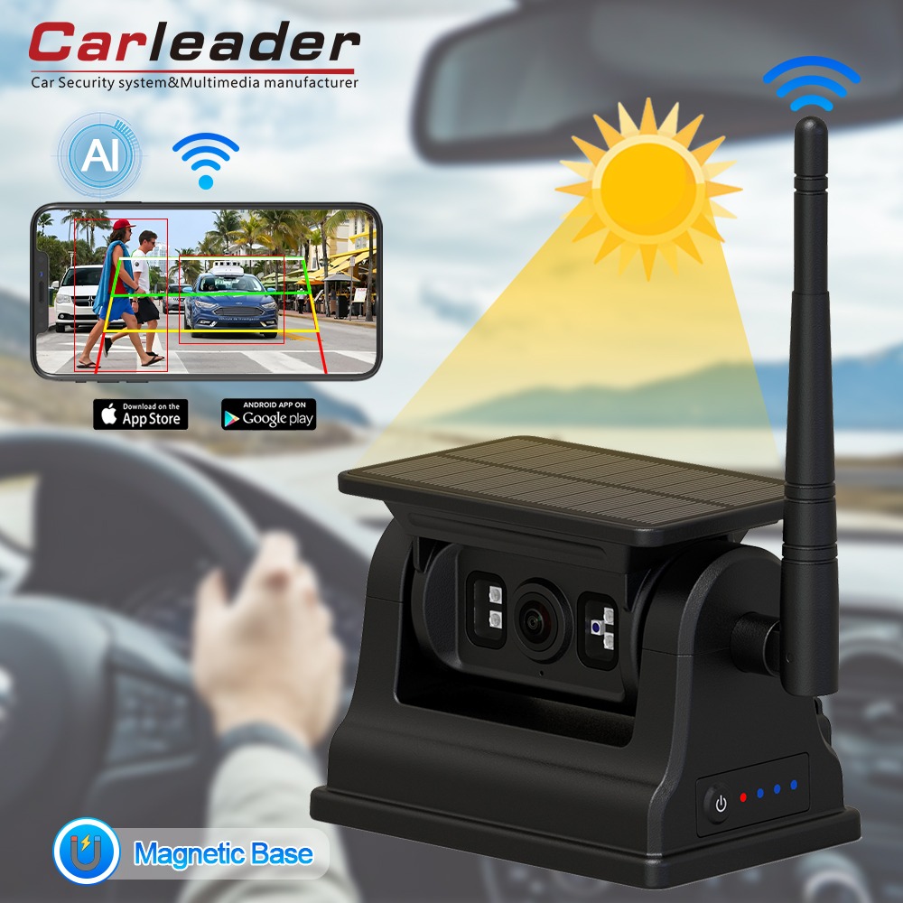 Carleader 1080P 자석 태양광 WiFi 무선 RV 백업 카메라(IOS 안드로이드용) Carleader 1080P 자석 태양광 WiFi 무선 RV 백업 카메라(IOS 안드로이드용)