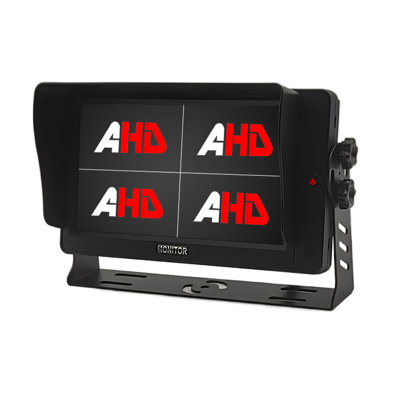 Carleader 7인치 고휘도 AHD 쿼드 뷰 헤비 듀티 차량 버스 트럭 모니터