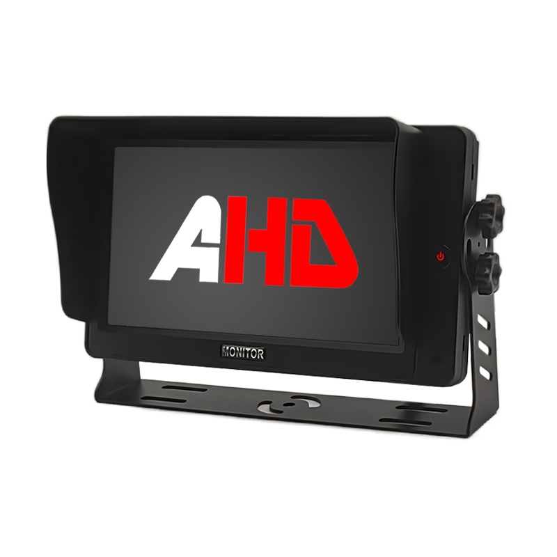 Carleader 7인치 2CH AHD 입력 단일 버튼이 있는 후진 차량 모니터