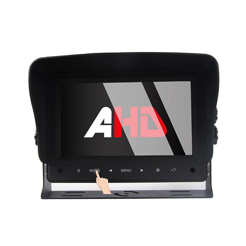 Carleader 7인치 터치 버튼 2CH 헤비 듀티 AHD 차량 모니터