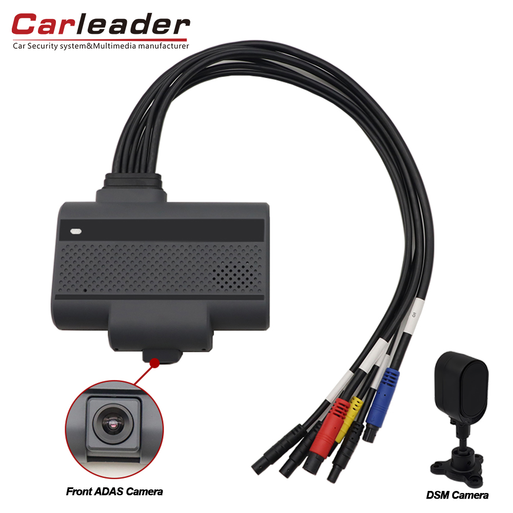 Carleader 4CH AI 기반 ADAS+DSM 대시 카메라 지원 비디오 출력으로 차량 안전 강화