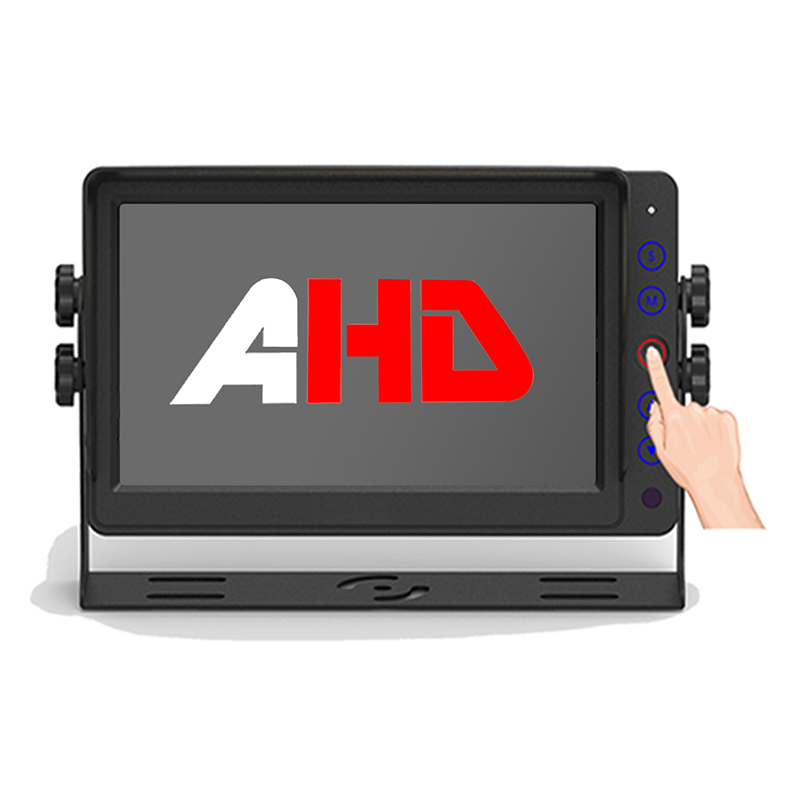 AHD 비디오 입력 및 원격 제어 기능을 갖춘 7인치 상업용 차량 모니터