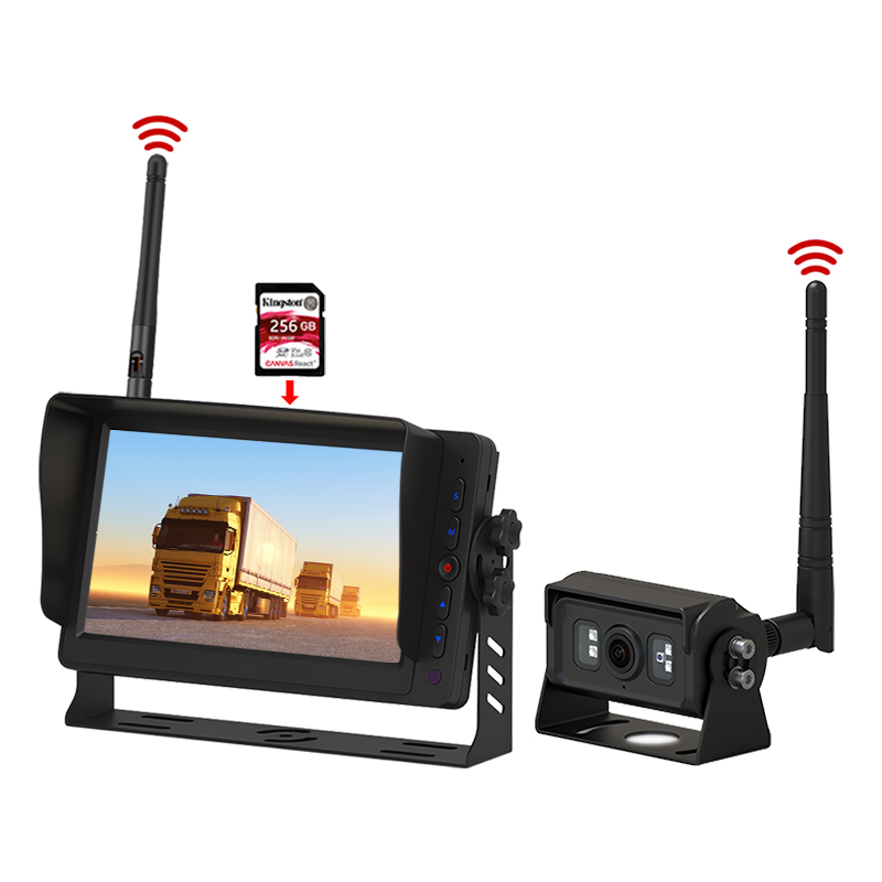 7 인치 DVR 레코딩 ​​2.4GHz 디지털 무선 모니터링 시스템